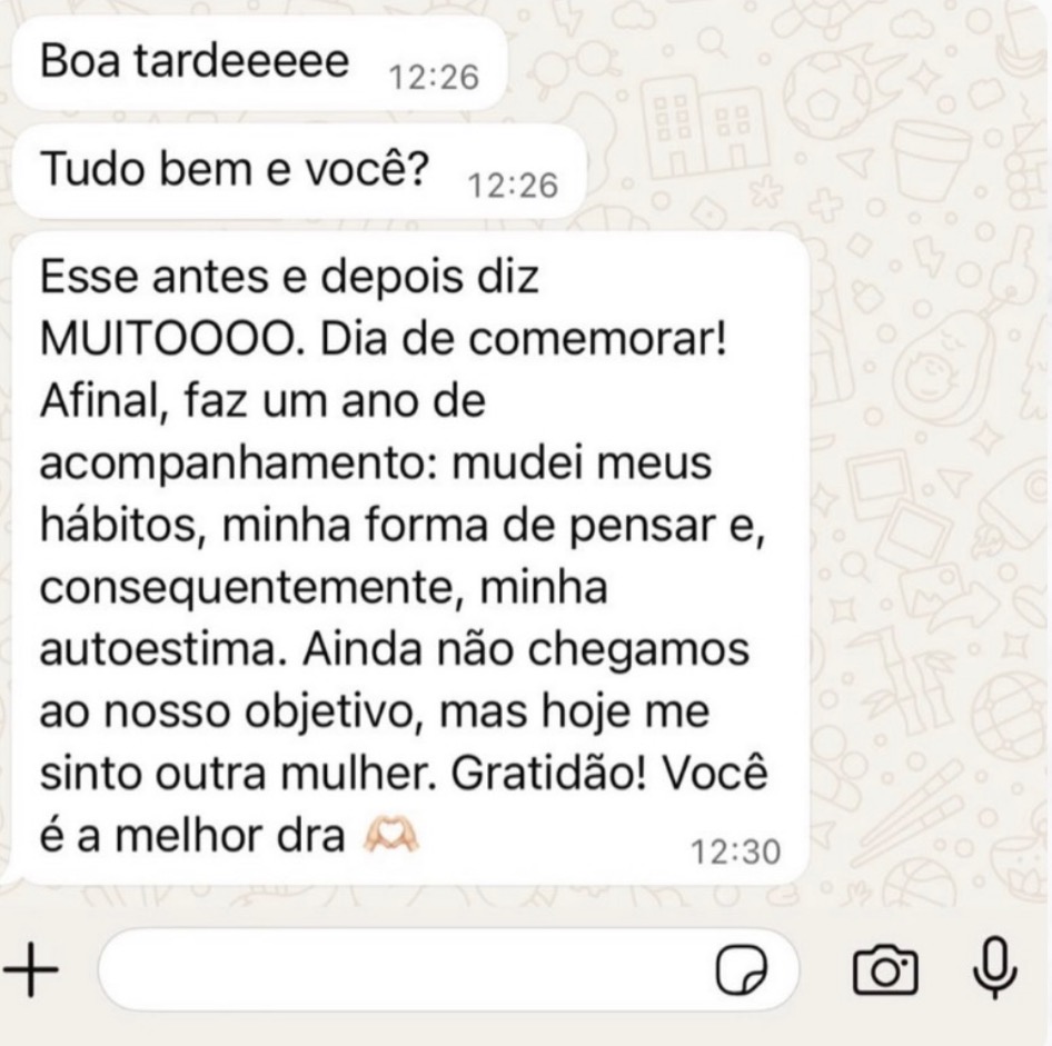 Depoimento paciente
