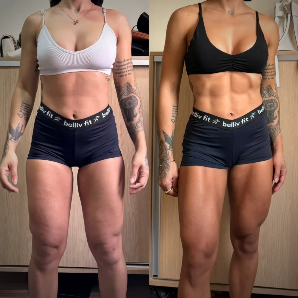 Antes e depois - transformação real de paciente do nutricionista Lucas Peralles em Tatuapé